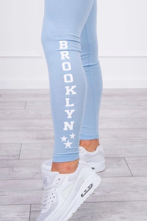 Spodnie leginsy Brooklyn błękitne Spodnie leginsy Brooklyn błękitne