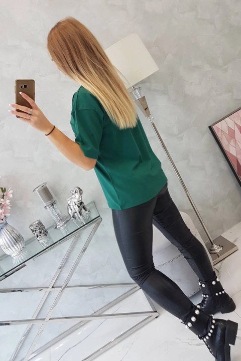Bluzka z nadrukiem Magic zielona Bluzka z nadrukiem Magic zielona