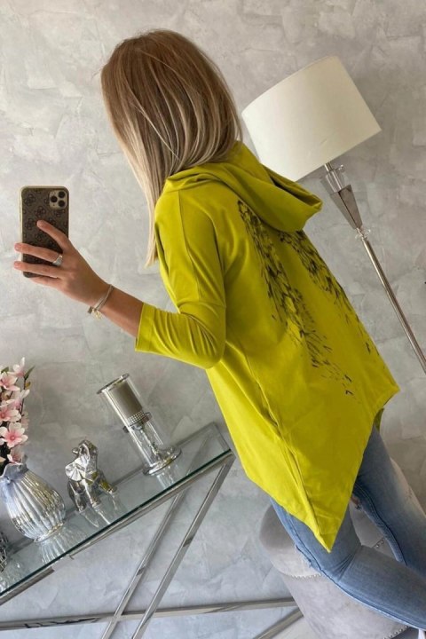 Bluza z nadrukiem skrzydeł kiwi Bluza z nadrukiem skrzydeł kiwi
