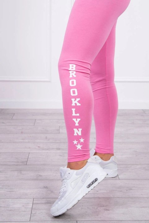 Spodnie leginsy Brooklyn jasno różowe Spodnie leginsy Brooklyn jasno różowe