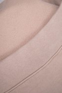 Bluza ocieplana z asymetrycznym suwakiem beżowa