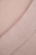 Bluza ocieplana z haftowanym napisem oversize ciemno beżowa