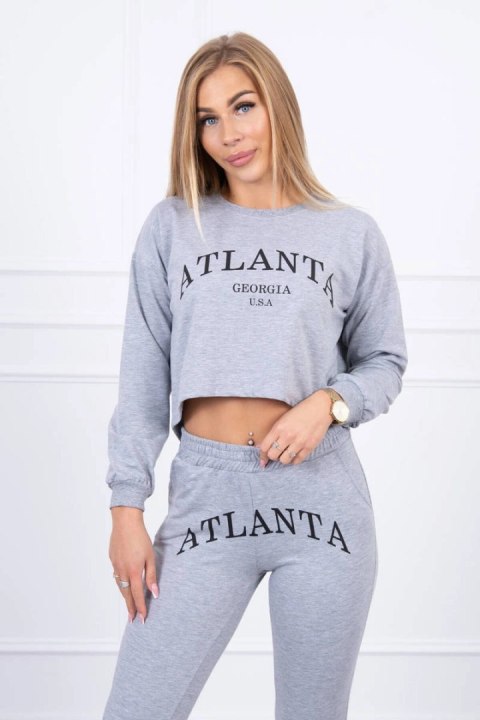 Komplet z nadrukiem Atlanta szary Komplet z nadrukiem Atlanta szary