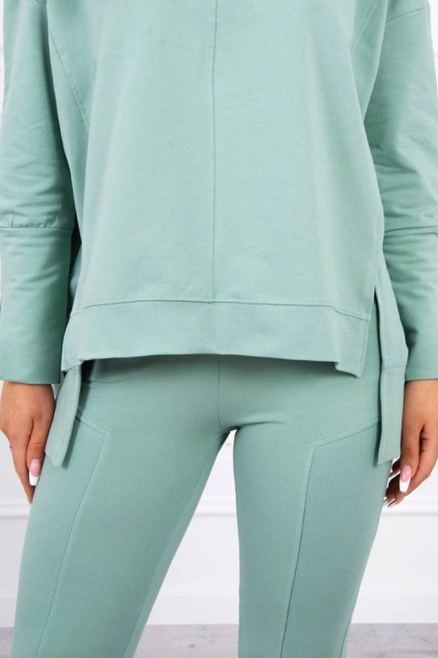 Komplet z bluzką oversize ciemny miętowy Komplet z bluzką oversize ciemny miętowy
