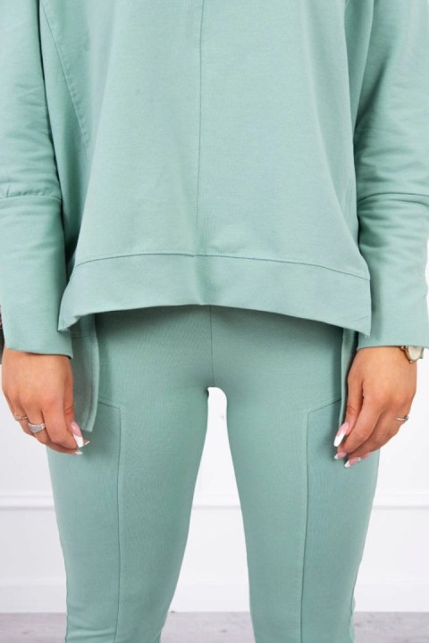 Komplet z bluzką oversize ciemny miętowy Komplet z bluzką oversize ciemny miętowy