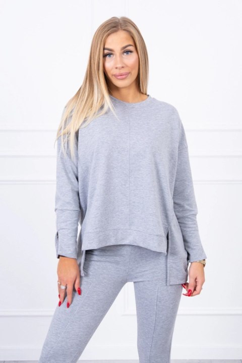Komplet z bluzką oversize szary Komplet z bluzką oversize szary