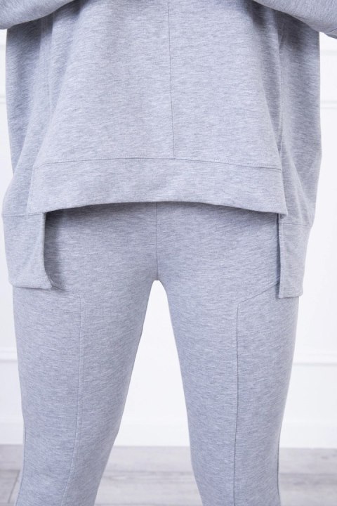 Komplet z bluzką oversize szary Komplet z bluzką oversize szary