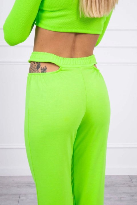 Komplet z bluzką top zielony neon Komplet z bluzką top zielony neon