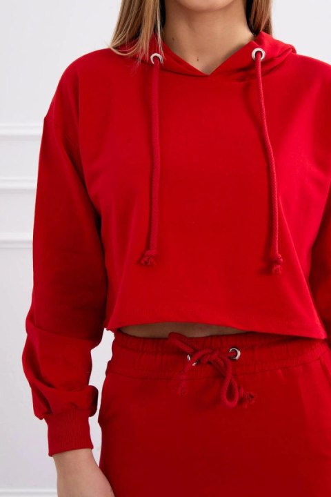 Komplet bluzy ze spódniczką czerwony Komplet bluzy ze spódniczką czerwony