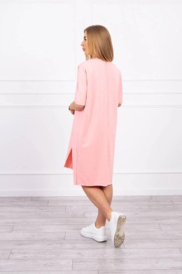 Sukienka oversize morelowa