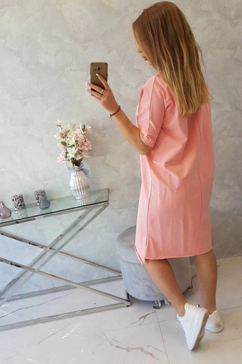 Sukienka oversize morelowa Sukienka oversize morelowa