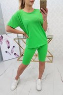 Komplet top+legginsy jasny zielony