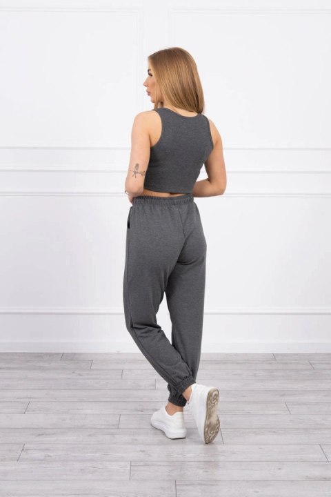 Komplet top+spodnie grafitowe Komplet top+spodnie grafitowe