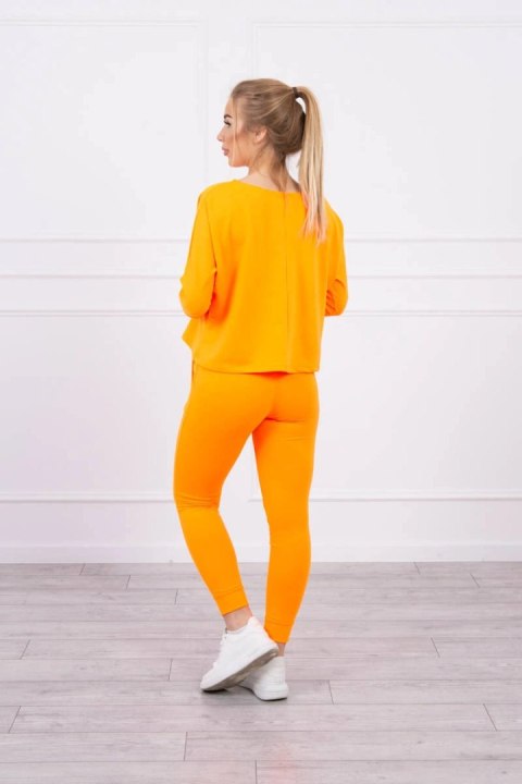 Komplet z nadrukiem Queen pomarańczowy neon Komplet z nadrukiem Queen pomarańczowy neon