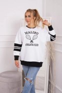 Bluza ocieplana Malibu biały+czarny