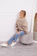 Bluza ocieplana Malibu ciemno beżowy+mocca