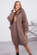 Bluza ocieplana oversize mocca