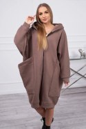 Bluza ocieplana oversize mocca