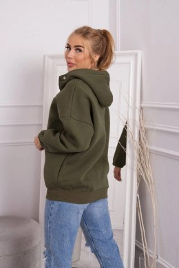 Bluza z kapturem khaki