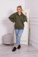 Bluza z kapturem khaki