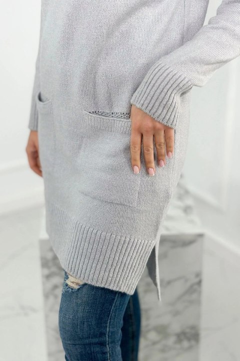 Sweter ze stójką jasny szary Sweter ze stójką jasny szary