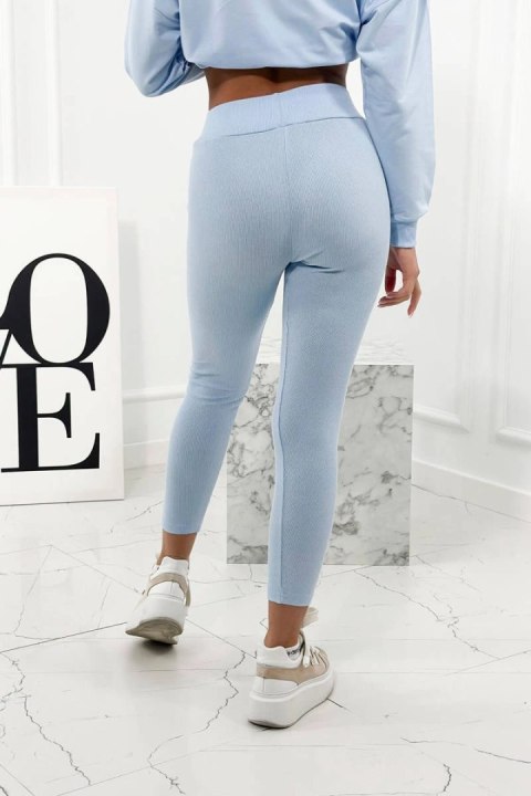 Komplet bawełniany bluza + legginsy niebieski Komplet bawełniany bluza + legginsy niebieski