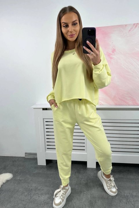 Komplet 2-częściowy bluza + spodnie żółty Komplet 2-częściowy bluza + spodnie żółty