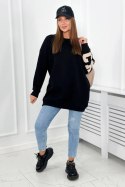 Bluza ocieplana z napisem California czarna