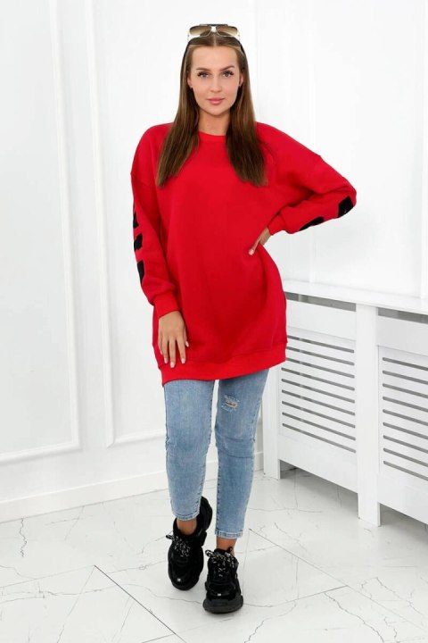 Bluza ocieplana z napisem California czerwona Bluza ocieplana z napisem California czerwona