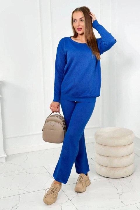 Komplet sweterkowy Bluza + Spodnie chabrowy Komplet sweterkowy Bluza + Spodnie chabrowy