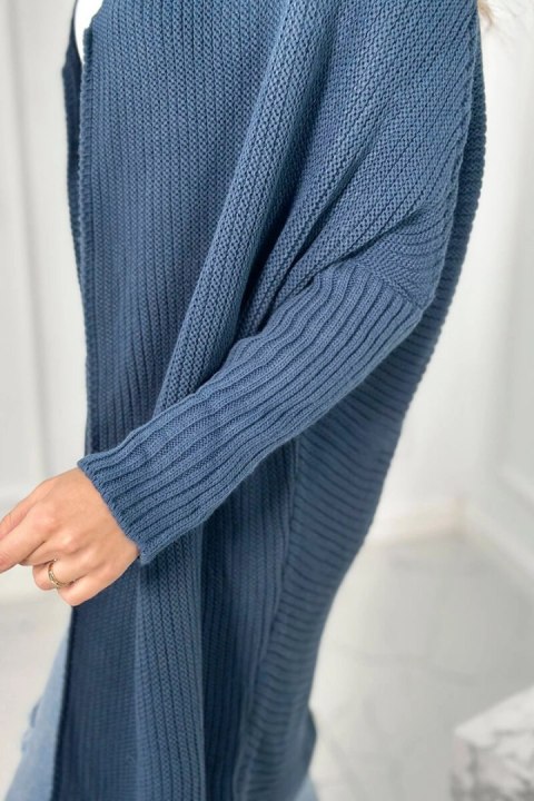 Sweter z rękawami typu nietoperz jeansowy Sweter z rękawami typu nietoperz jeansowy
