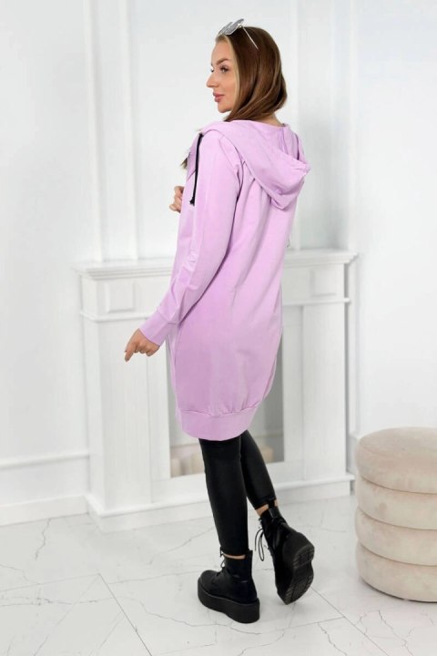 Bluza sukienkowa z kapturem fioletowa Bluza sukienkowa z kapturem fioletowa
