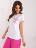 t-shirt z aplikacją i perełkami BASIC FEEL GOOD 3 kolory