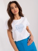 t-shirt damski z napisem BASIC FEEL GOOD