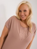 casualowa bluzka plus size z rozcięciami kolory