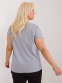 casualowa bluzka plus size z rozcięciami kolory