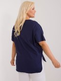 bluzka plus size z naszywkami kolory
