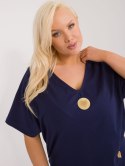 bluzka plus size z naszywkami kolory