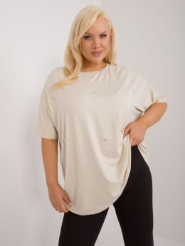 bluzka plus size z krótkim rękawem