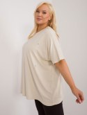 bluzka plus size z krótkim rękawem