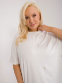 bluzka plus size z krótkim rękawem