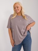 bluzka plus size z krótkim rękawem