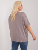 bluzka plus size z krótkim rękawem