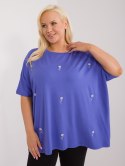 bluzka plus size z krótkim rękawem