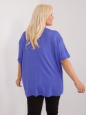 bluzka plus size z krótkim rękawem