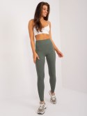 sportowe legginsy basic w prążek kolory