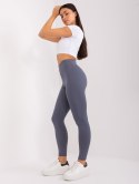 sportowe legginsy basic w prążek kolory