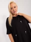 bluzka plus size z krótkim rękawem