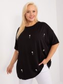 bluzka plus size z krótkim rękawem