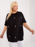 bluzka plus size z krótkim rękawem